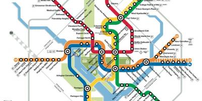 Metro Dc tàu điện ngầm bản đồ