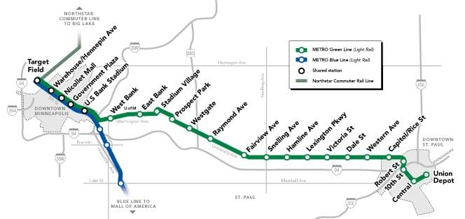 đường màu xanh metro dc bản đồ