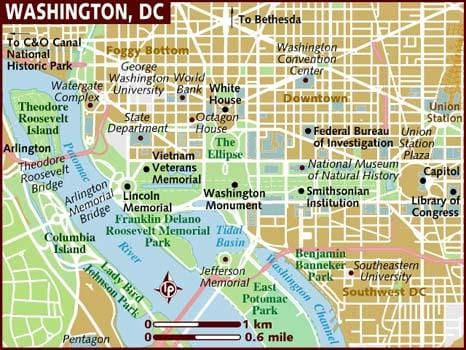 washington khu vực bản đồ