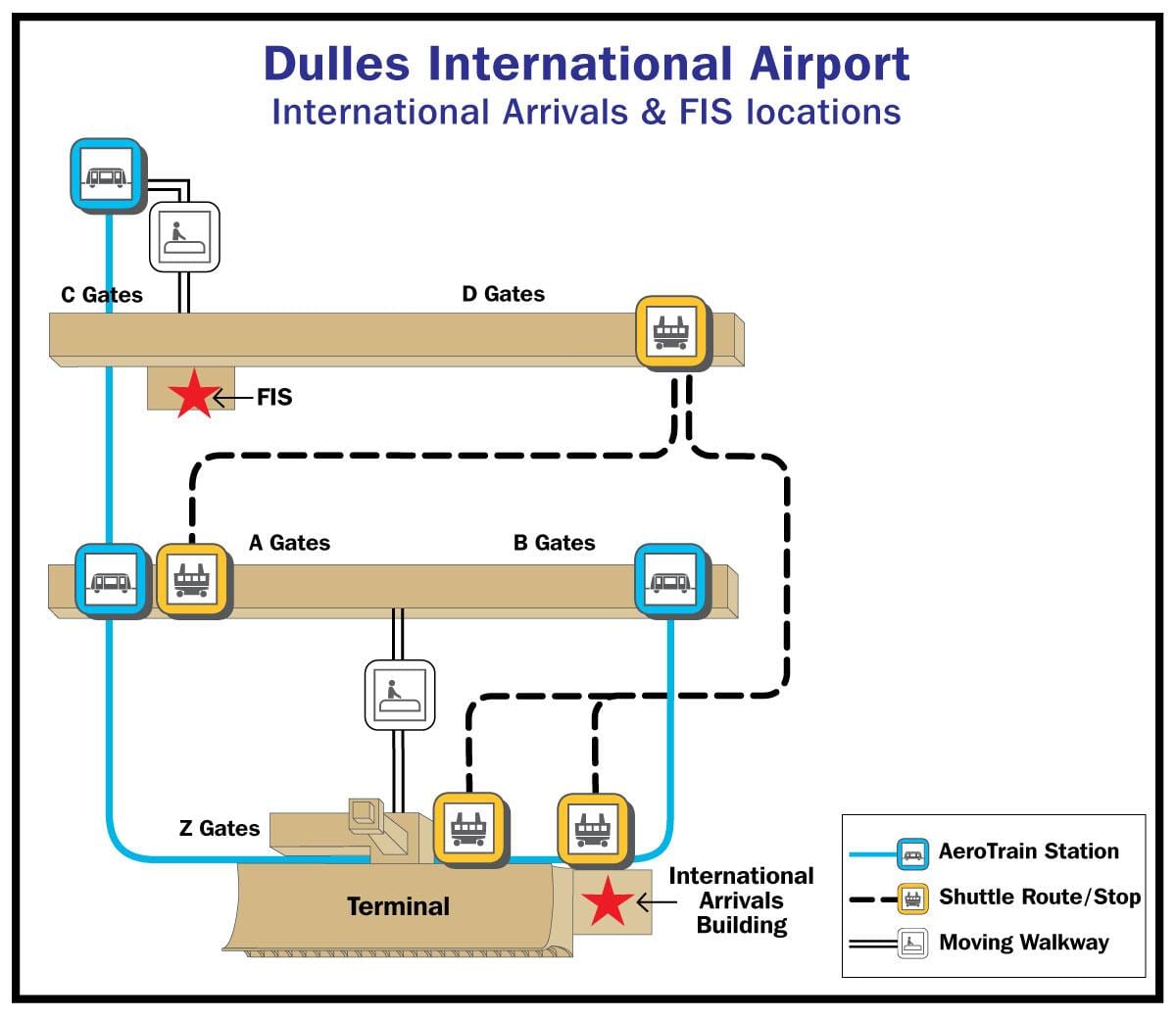 dulles cổng bản đồ