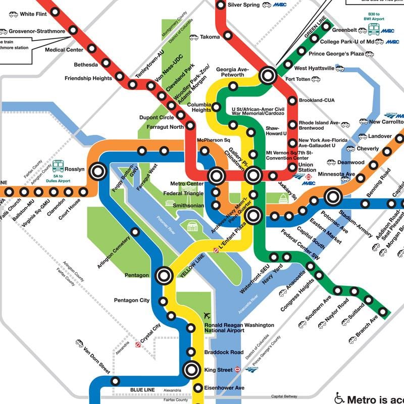 mới dc tàu điện ngầm bản đồ