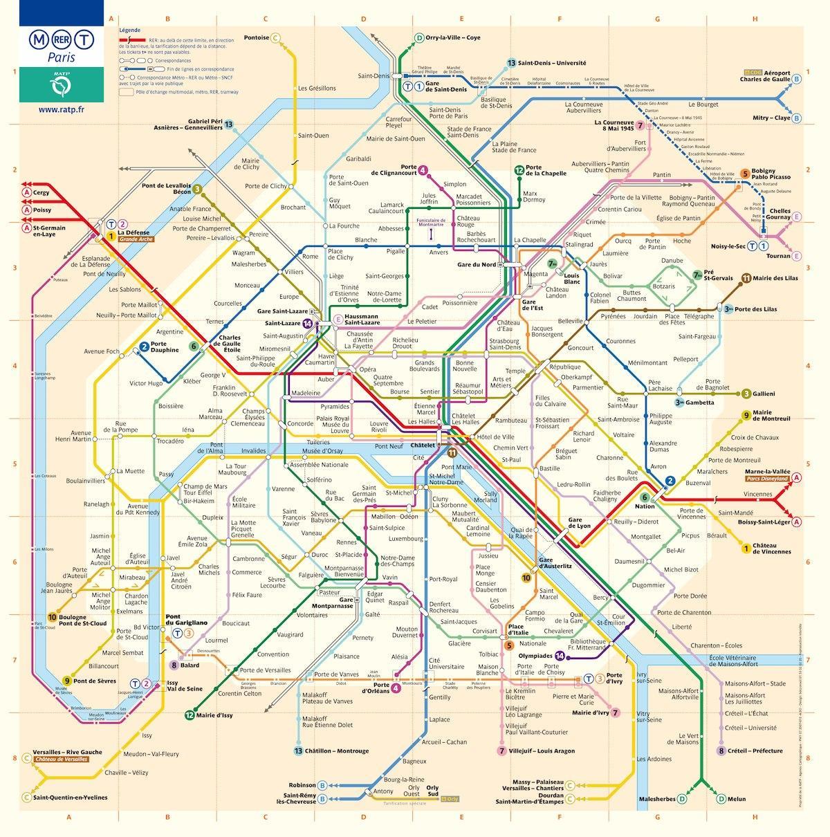 washington dc tàu điện ngầm bản đồ bằng đường phố