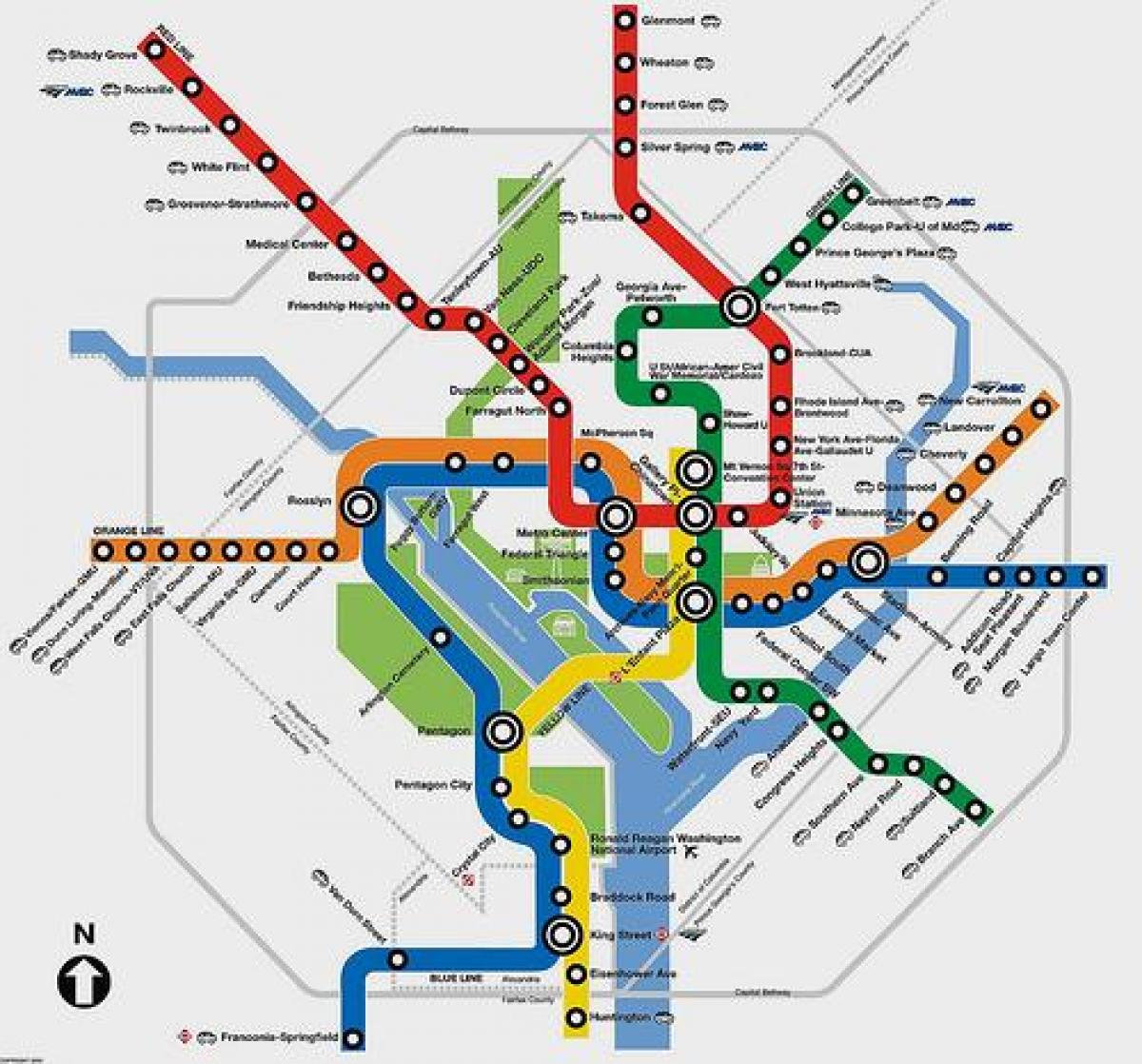 metro dc, bản đồ, kế hoạch