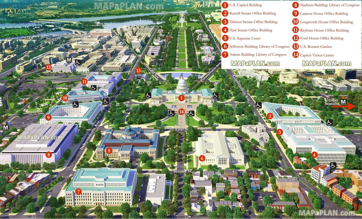 bản đồ của washington dc 3d