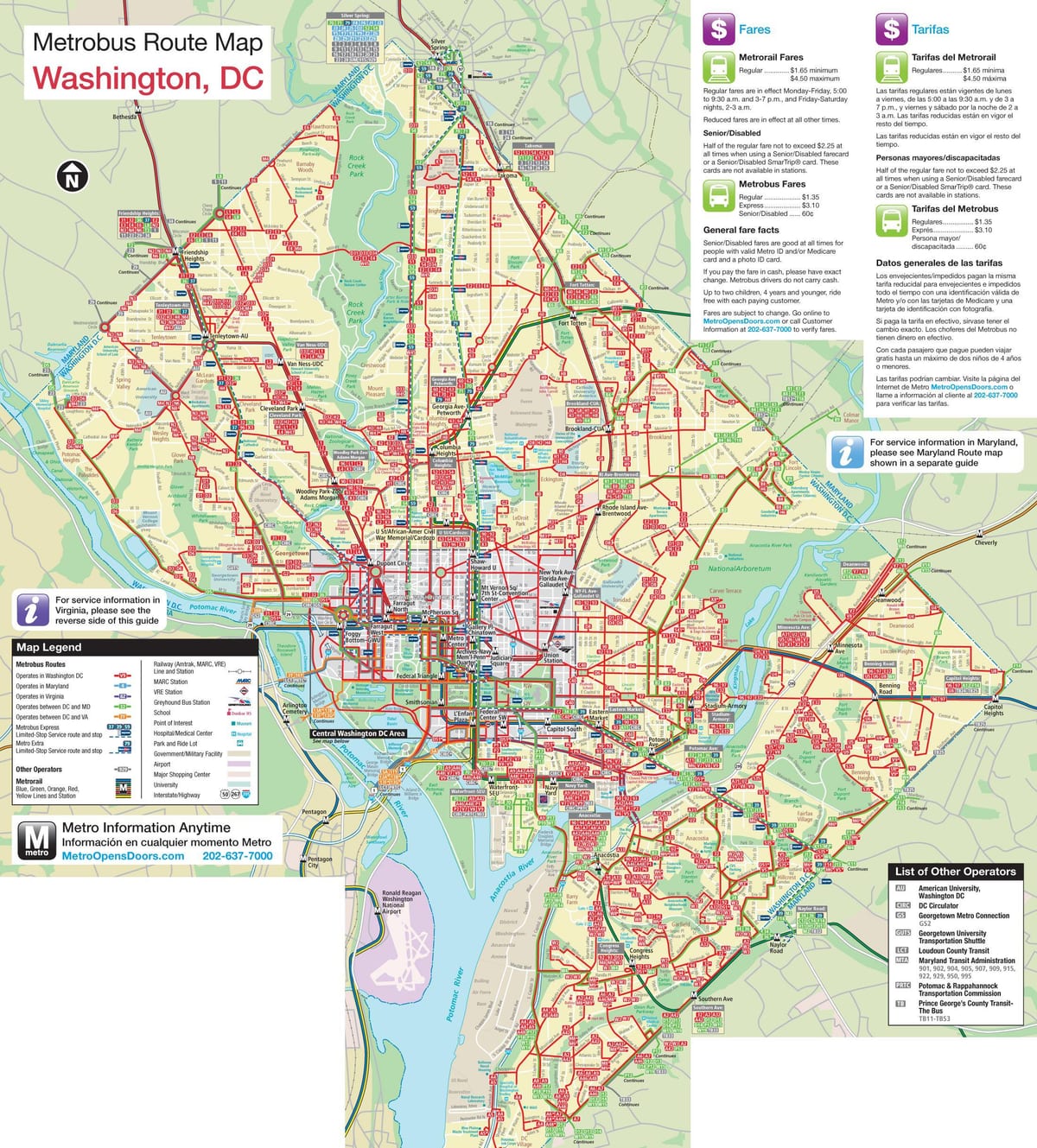 washington, bản đồ