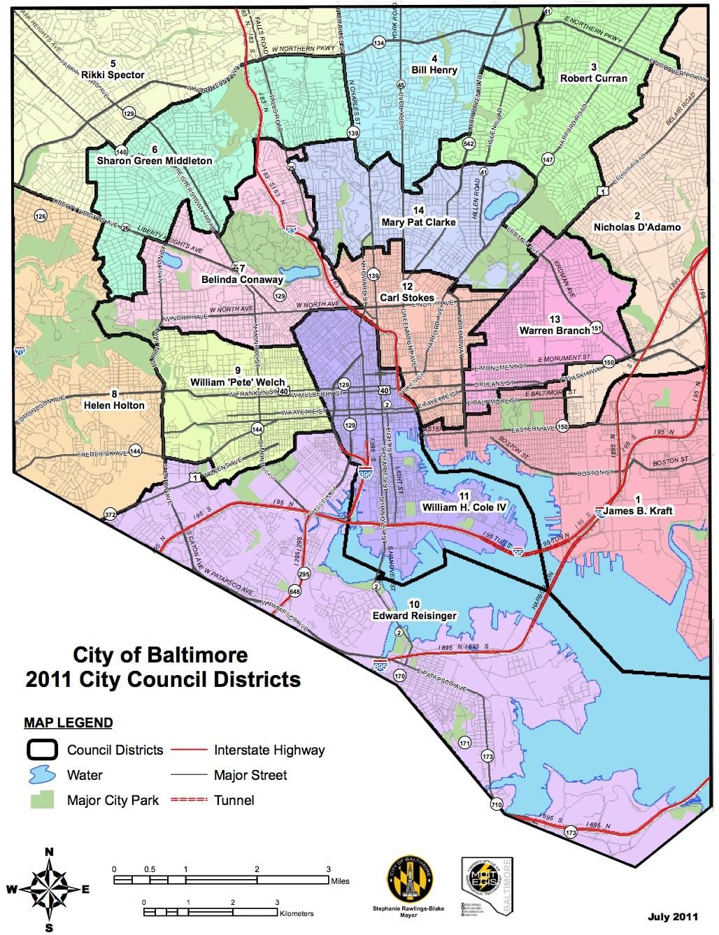 bản đồ của washington dc quận