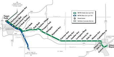 Đường màu xanh metro dc bản đồ