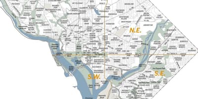 Bản đồ tới washington dc
