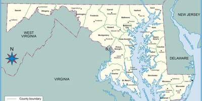 Maryland dc bản đồ