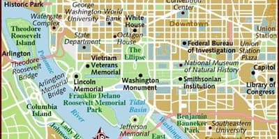 Washington khu vực bản đồ