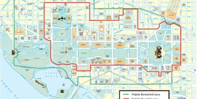 Washington dc đường xe bản đồ