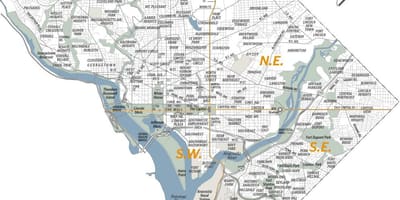 Washington dc khu phố bản đồ