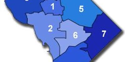 Washington dc khu vực đậu xe bản đồ