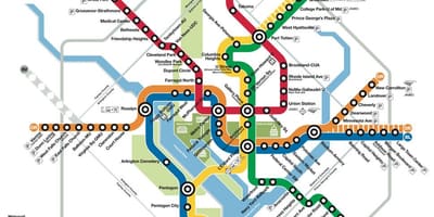 Metro Dc tàu điện ngầm bản đồ