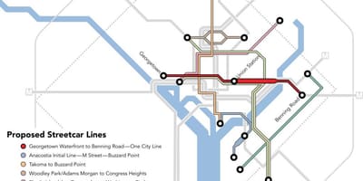 Washington dc xe điện bản đồ
