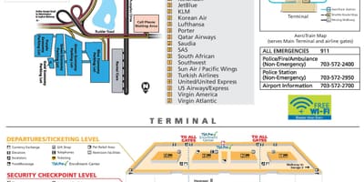 Washington dulles bản đồ