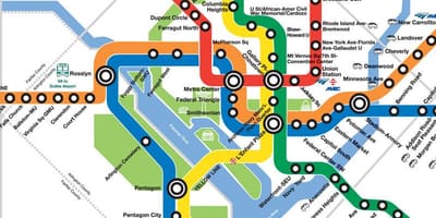 Mới dc tàu điện ngầm bản đồ