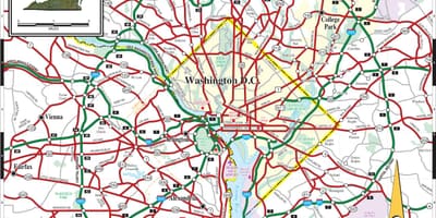 Washington dc tàu điện ngầm bản đồ đường phủ