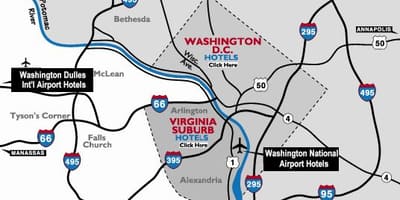 Washington dc khu vực phi trường bản đồ