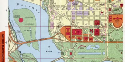 Washington dc trung tâm thành phố, bản đồ