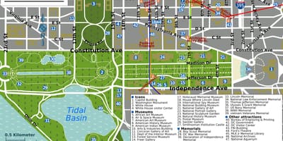 Washington quốc gia bản đồ trung tâm