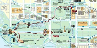 Dc đi bộ bản đồ du lịch