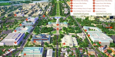 Bản đồ của washington dc 3d