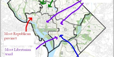 Bản đồ của washington dc chính trị