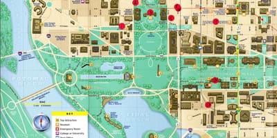 Washington mốc bản đồ