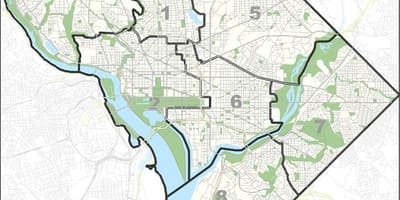 Bản đồ của washington dc miễn phí đậu xe