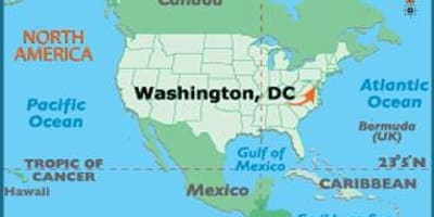 Washington trên bản đồ thế giới
