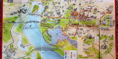 Washington xe buýt lớn bản đồ du lịch